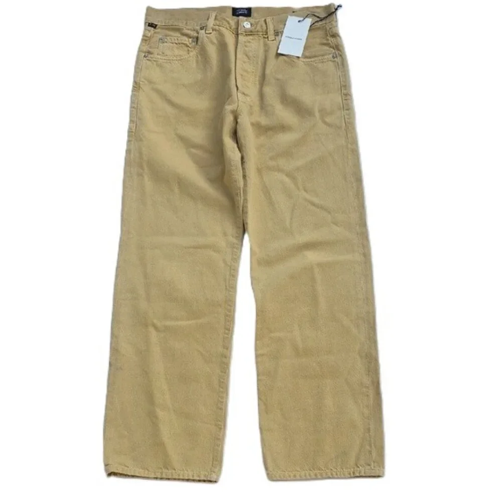 NEW $338 CITIZENS OF HUMANITY HAYDEN BAGGY DENIM JEANS IN NATURAL DYE SIZE W32